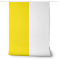 Motif de grandes bandes verticales blanches jaunes