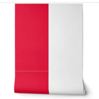 Motif de grandes bandes verticales en blanc rouge