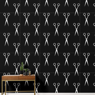 Papier Peint Motif de la liste de cheveux ciseaux