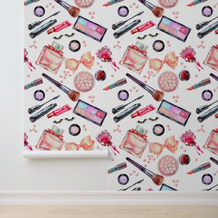 Papier Peint Motif de maquillage aquarelle