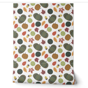 Papier Peint motif de marionnettes d'automne