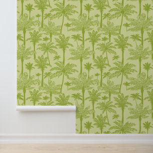 Papier Peint Motif de palmiers verts