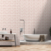 Motif de pivoine rose et de rose