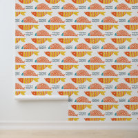 Motif de poissons de natation d'art populaire
