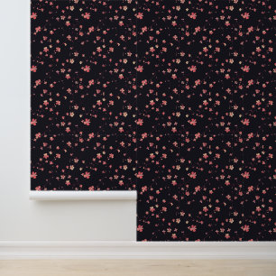 Papier Peint Motif de rêve floral foncé