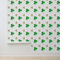 Motif de trèfles irlandais personnalisé cosy