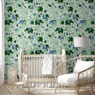 Papier Peint Motif d'éléphant 2