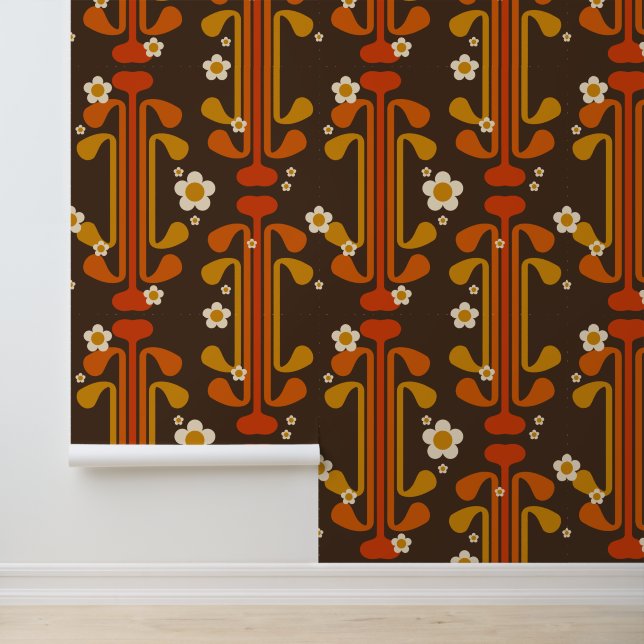 Papier Peint motif des années 70 super (Application)