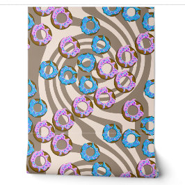Papier Peint Motif Donuts