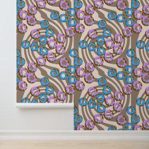 Papier Peint Motif Donuts