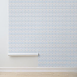 Papier Peint Motif en brique bleu pastel doux