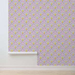 Papier Peint Motif en coquille de couleur pastel
