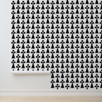 Motif Ermine, Motif médiéval, noir sur blanc