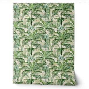 Papier Peint Motif Feuille de palme de feuillage tropical