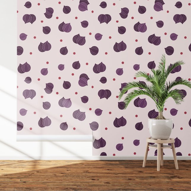 Papier Peint Motif Fig (Fig Pattern Wallpaper)