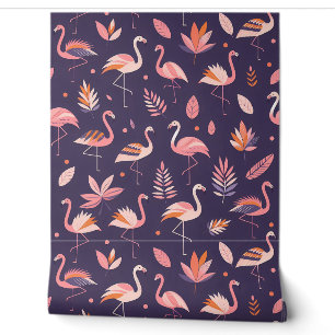 Papier Peint Motif Flamant rose Paradise