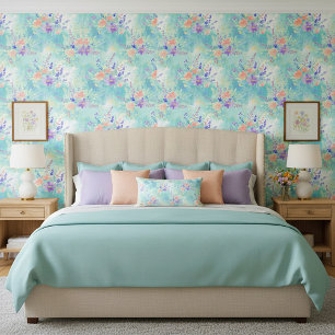 Papier Peint Motif floral aquarelle