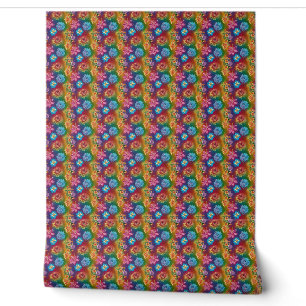 Papier Peint Motif floral brillant