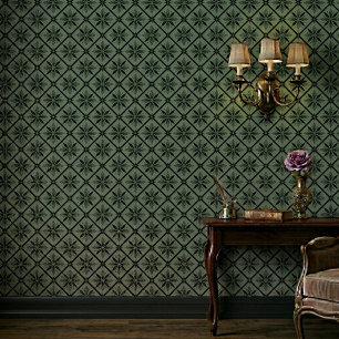 Papier Peint Motif floral classique moderne de sauge