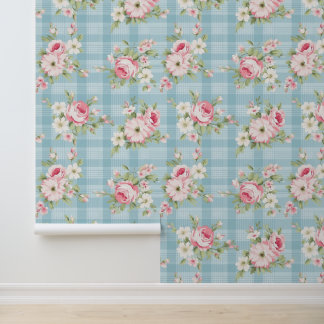 Papier Peint Motif floral shabby chic