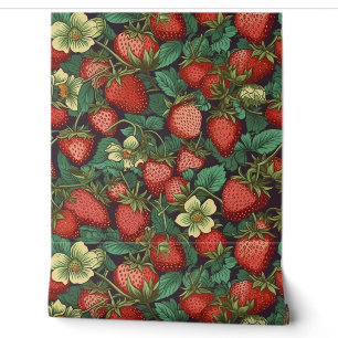 Papier Peint Motif Fraises