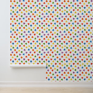 Papier Peint Motif Gay pride moderne Rainbow LGBT