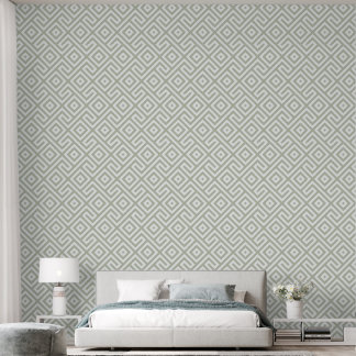 Papier Peint Motif géométrique Abstrait Retro Sage Green