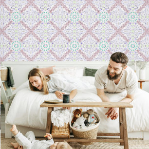 Papier Peint Motif géométrique aux couleurs douces