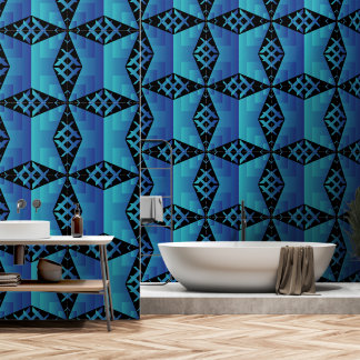 Papier peint motif géométrique cool avec fond noir