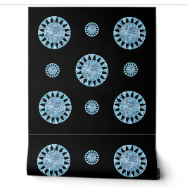 Papier Peint Motif géométrique du cercle bleu moderne