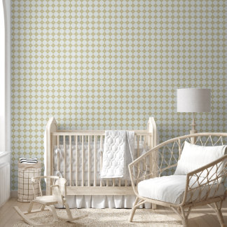 Papier Peint Motif géométrique floral beige sans couture