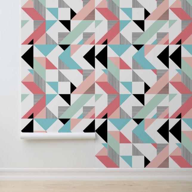 Papier Peint Motif géométrique moderne (Application)