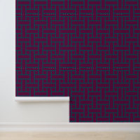 Motif géométrique moderne | Plum Purple Turquoise