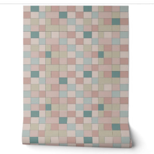Papier Peint Motif géométrique Pastel aux teintes douces