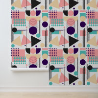 Motif géométrique Pop Art Retro