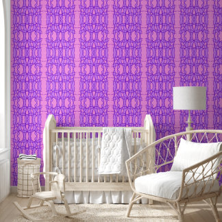 Papier Peint Motif géométrique rose et violet