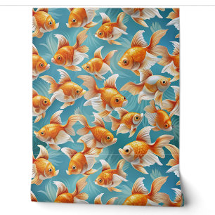 Papier Peint Motif Goldfish   Fond d'écran et design de rideau