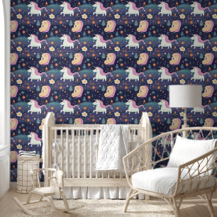 Papier Peint Motif Imaginaire Unicorn