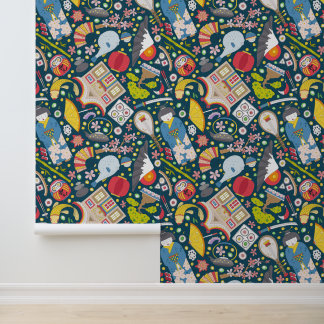 Papier Peint Motif japonais sans joint