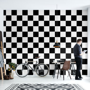 Papier Peint Motif minimaliste noir et blanc