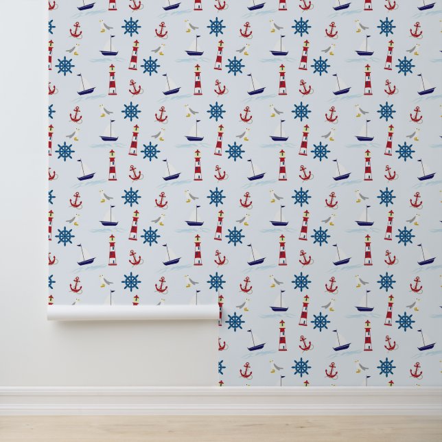 Papier Peint Motif nautique (Application)