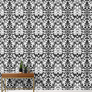Papier Peint Motif noir et blanc élégant