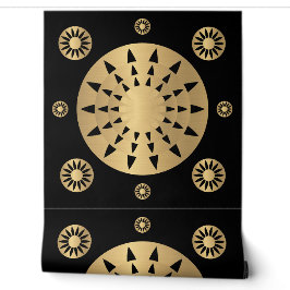 Papier Peint Motif noir or élégant moderne
