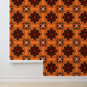 Papier Peint Motif Orange Suzani