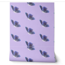 Motif Papillon Lavande Éthéré Esthétique