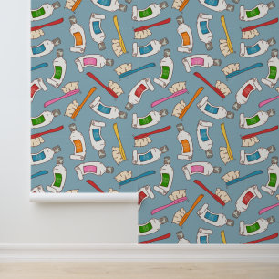 Papier Peint Motif pour dentifrice et dentifrice