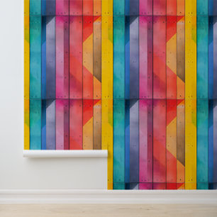 Papier Peint Motif Rainbow Board