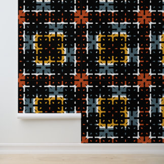 Papier peint motif rétro