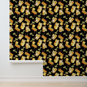 Papier Peint Motif Retro Games