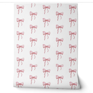 Papier Peint Motif Ruban Rose Élégant